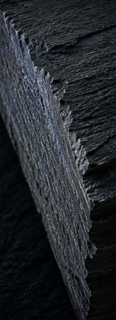 Close detail of the split edge of bluestone