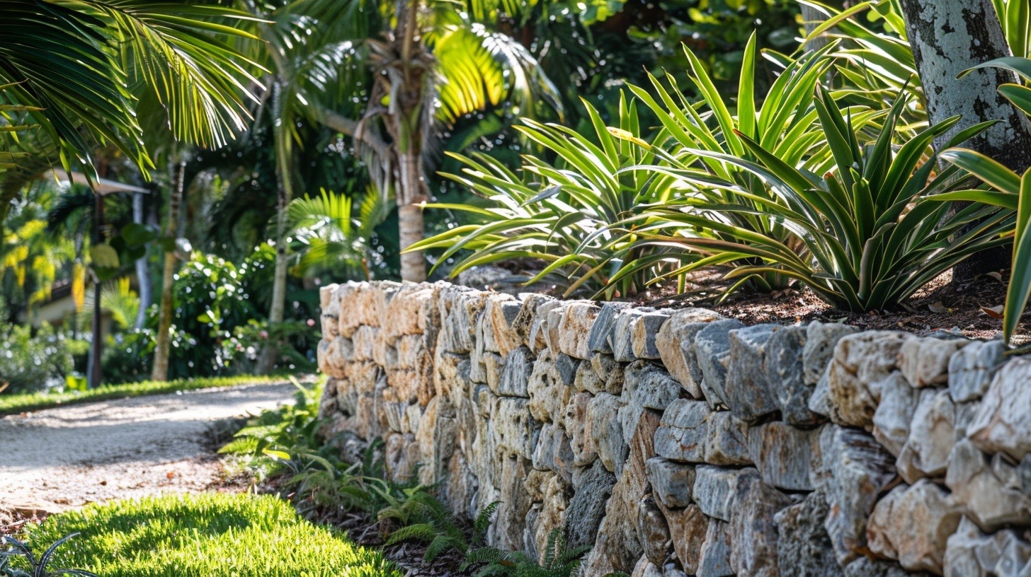 Tropical Retaining Wall